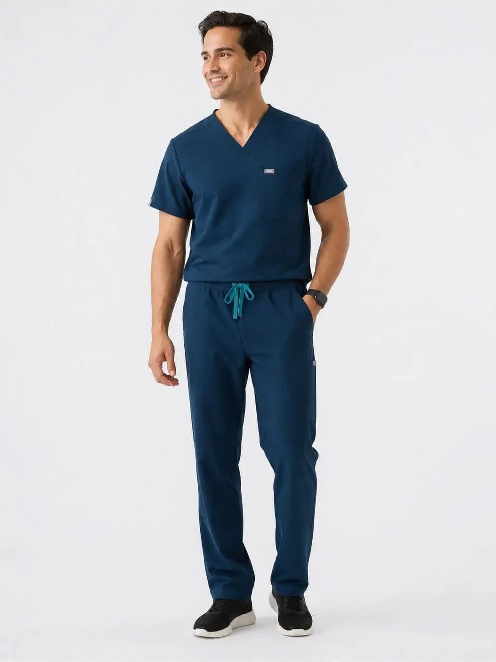 NWT FIGS Technical Scrub Pants | Performance Stretch Medical Uniform XL dark tea
